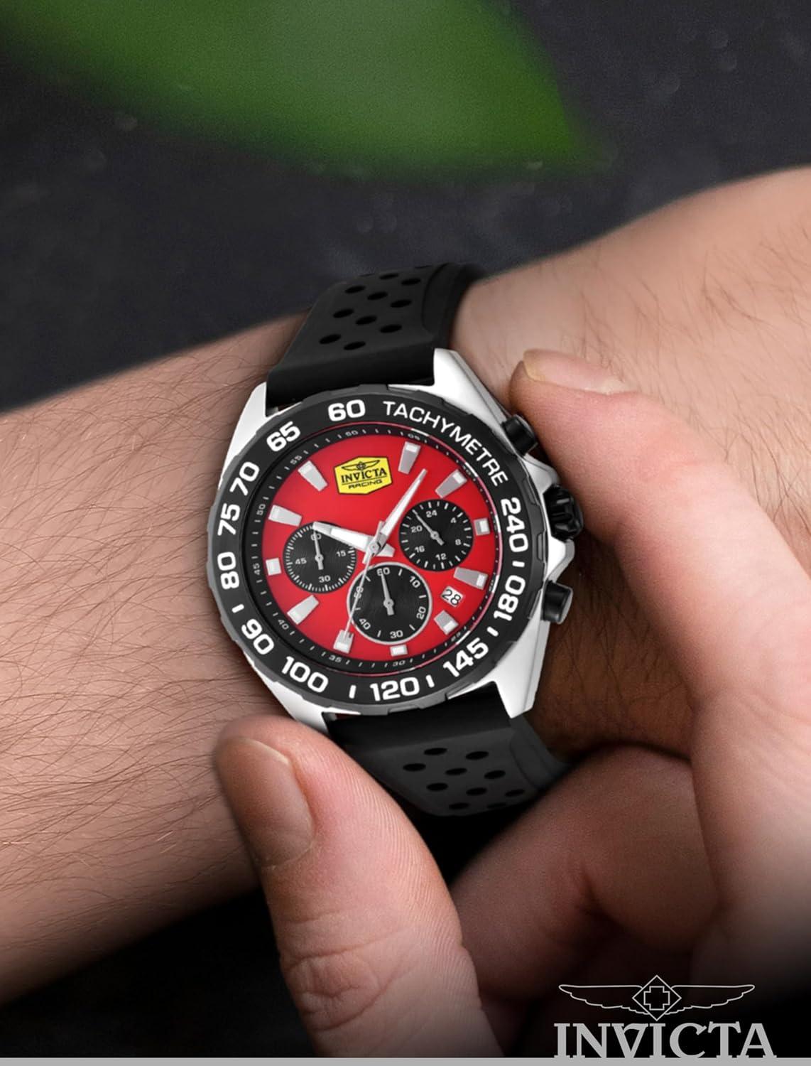 image:imageInvicta Racing Men 43mm VD53 QuartzBlack Red dial