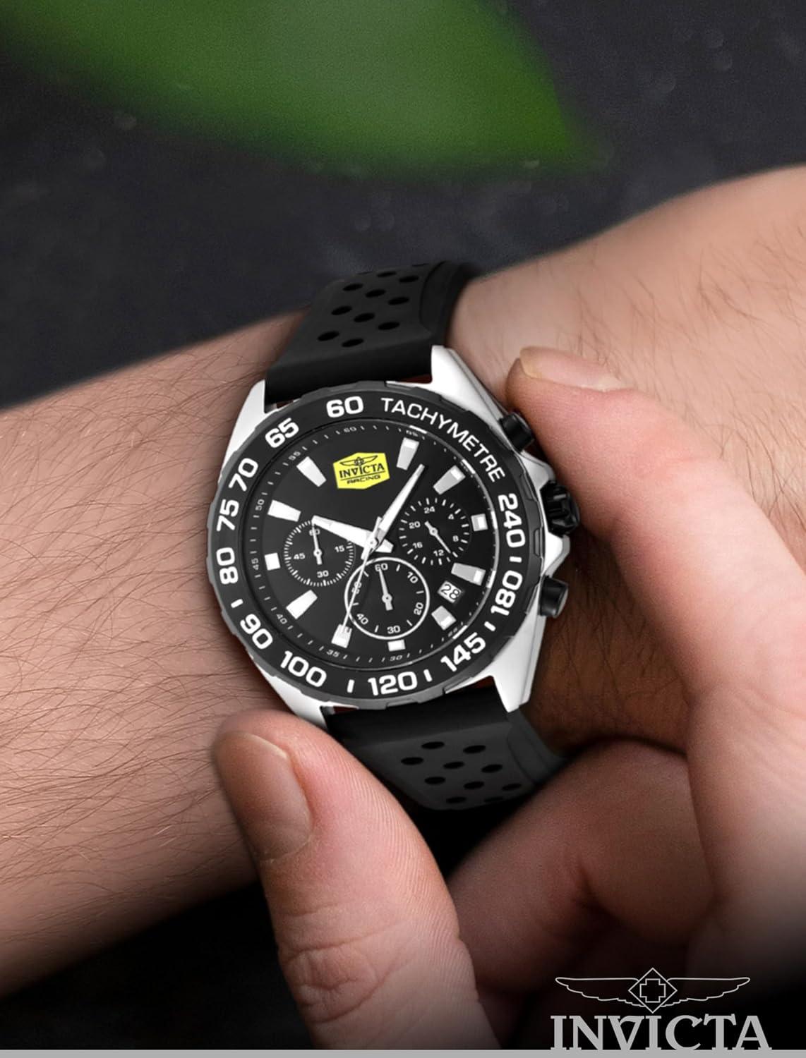 image:imageInvicta Racing Men 43mm VD53 QuartzBlack Silver dial