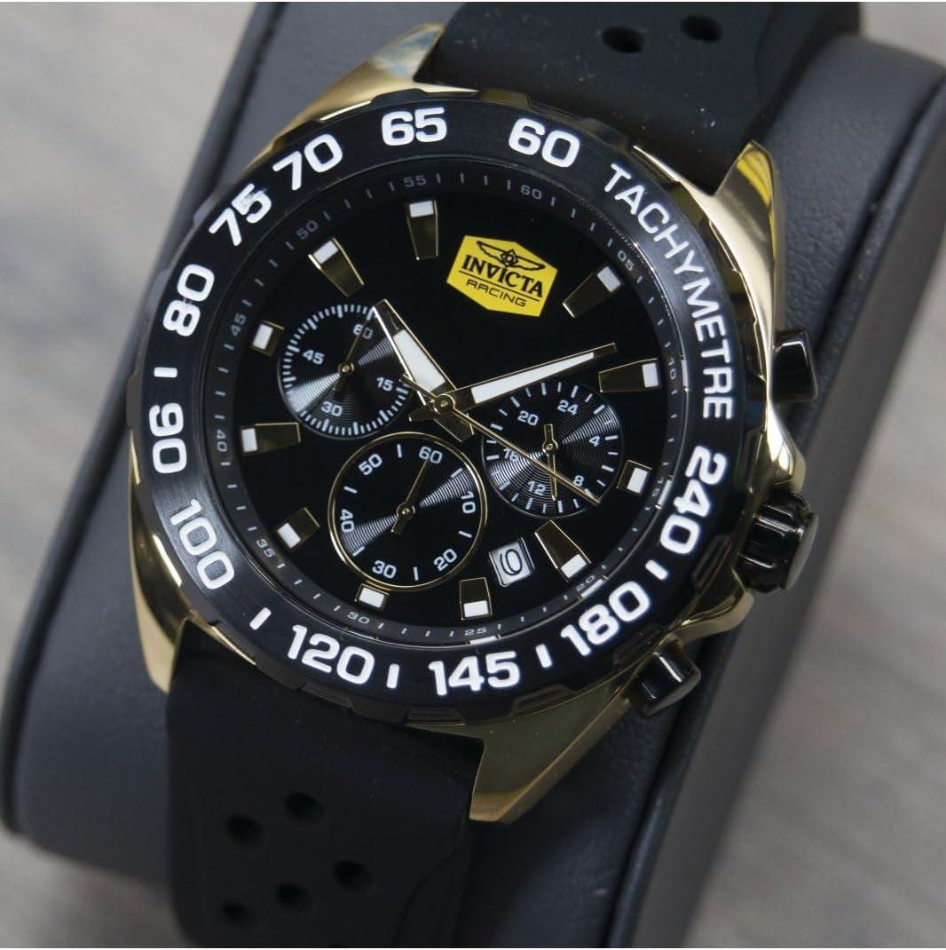 image:imageInvicta Racing Men 43mm VD53 QuartzGold Black
