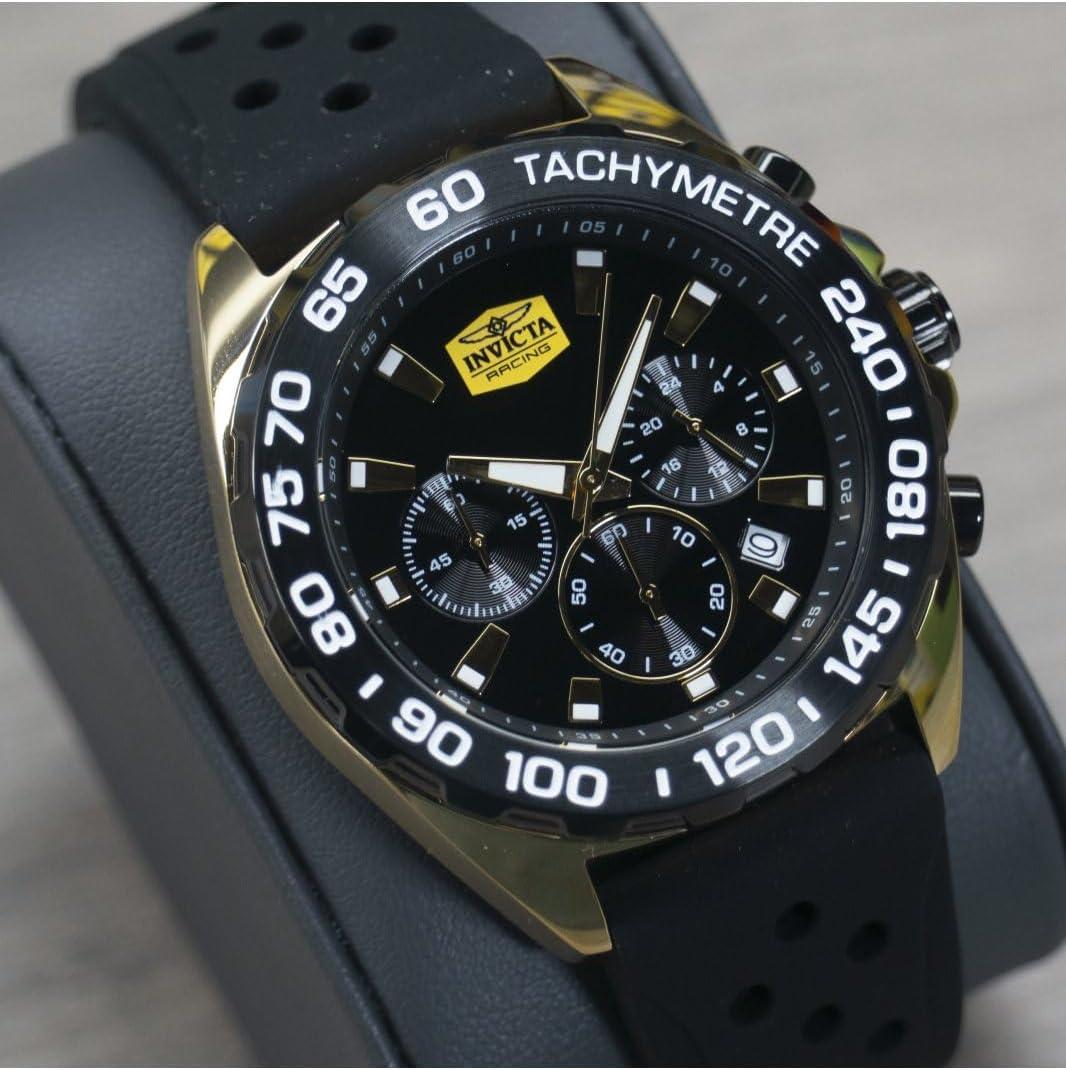 image:imageInvicta Racing Men 43mm VD53 QuartzGold Black