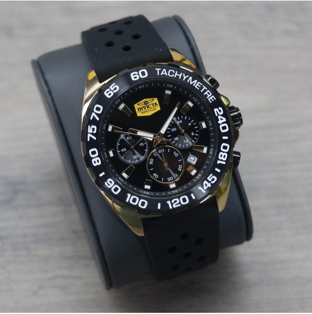 image:imageInvicta Racing Men 43mm VD53 QuartzGold Black