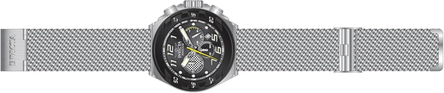 image:imageInvicta Racing Men 480mm Stainless Steel Black Steel BlackLight Grey dial VD53 Quartz
