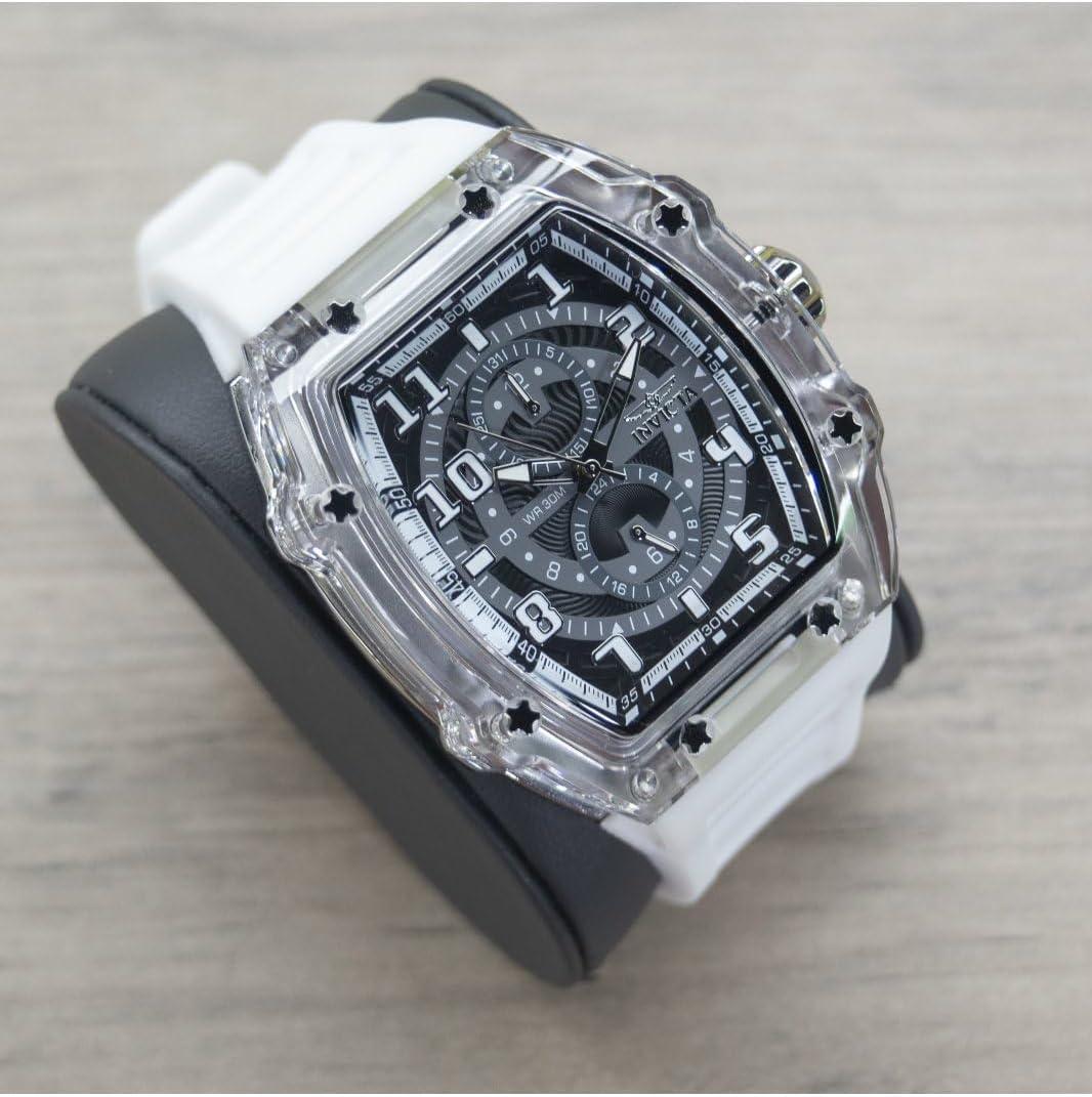 image:imageInvicta Racing Men 485mm Plastic White Black dial VH61 Quartz