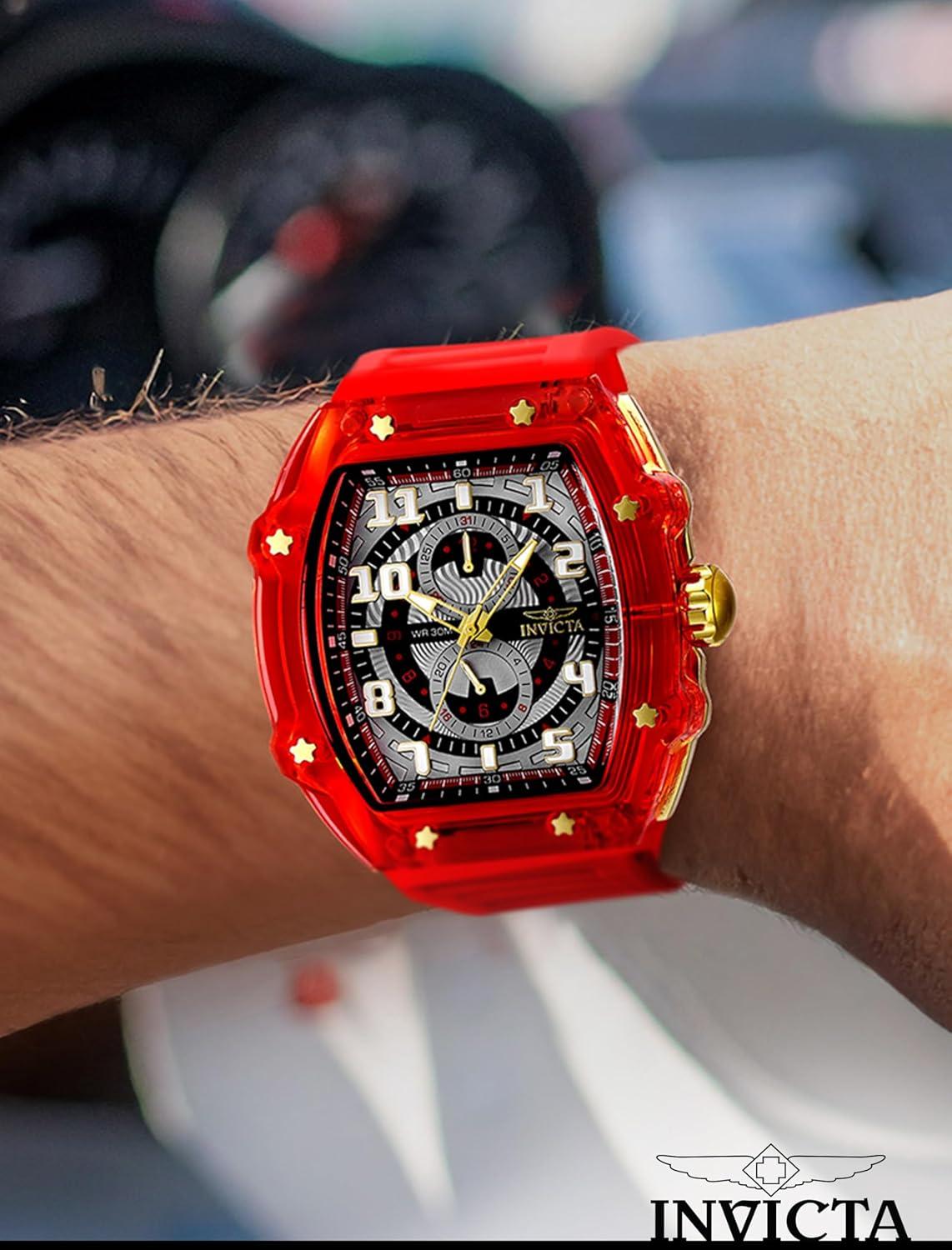 image:imageInvicta Racing Men 485mm dial VH61 QuartzGrey Red