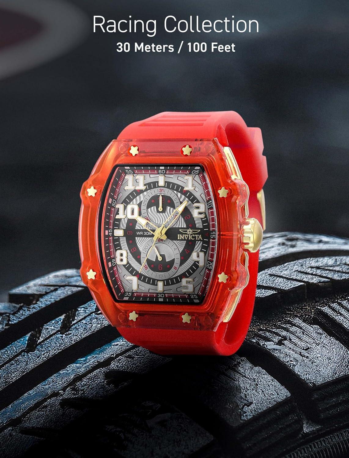 image:imageInvicta Racing Men 485mm dial VH61 QuartzGrey Red