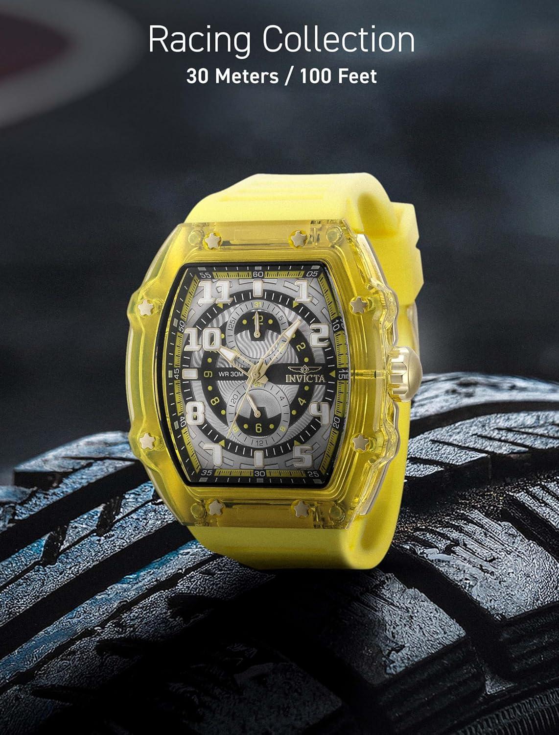 image:imageInvicta Racing Men 485mm dial VH61 QuartzGrey Yellow