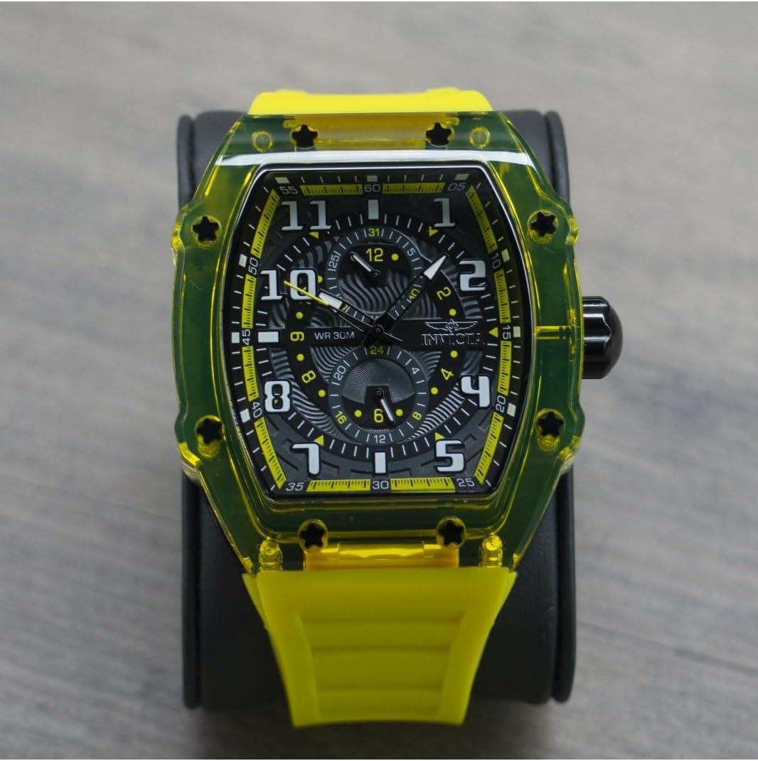image:imageInvicta Racing Men 485mm dial VH61 QuartzYellow Dark Grey