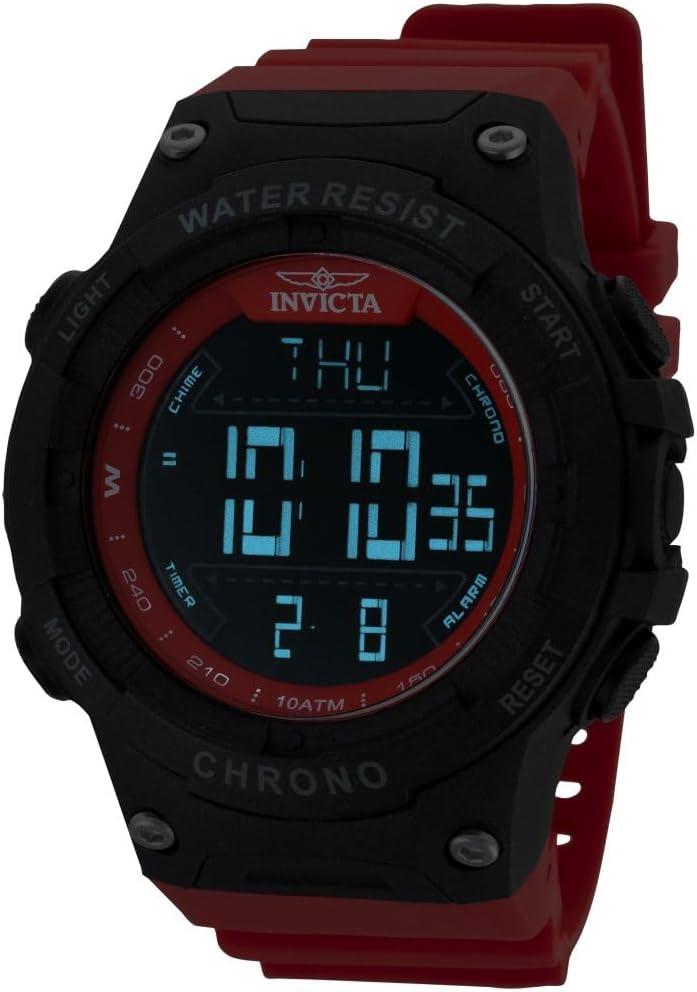 image:imageInvicta Racing Men 52mm Dial Electronic DigitalRed