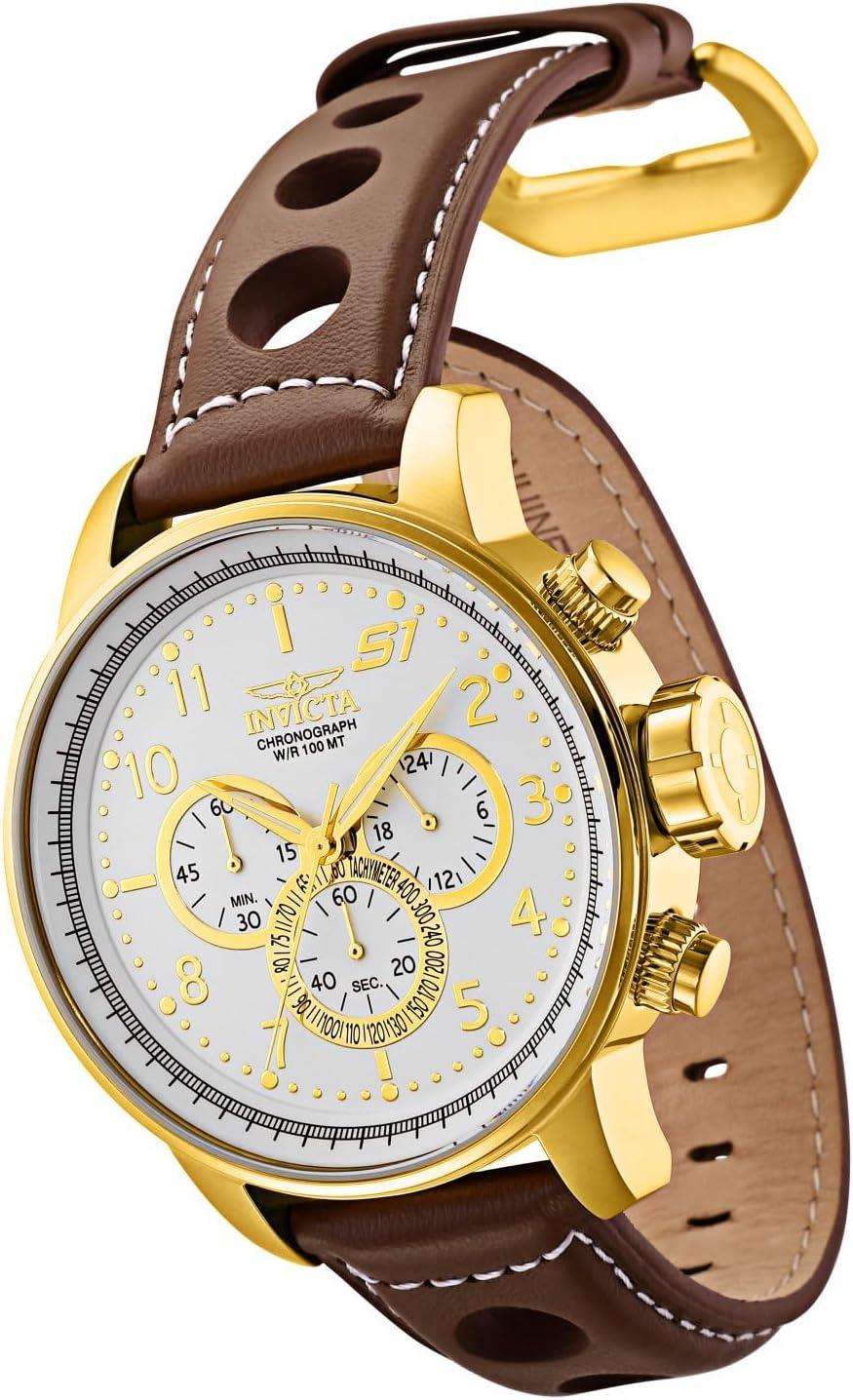 image:imageInvicta S1 Rally Stainless Steel Mens Quartz Watch 48mmBrownWhite
