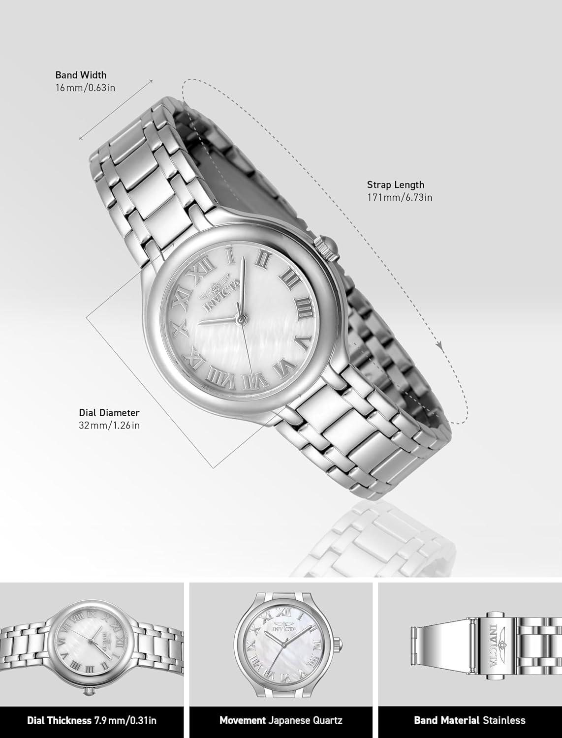 image:imageInvicta Wildflower Lady 32mm Stainless Steel Steel White dial48230