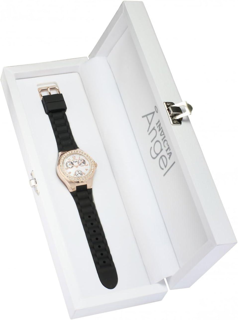 image:imageInvicta Womens 1644 Angel Jelly Fish Crystal Accented White Dial Watch1645