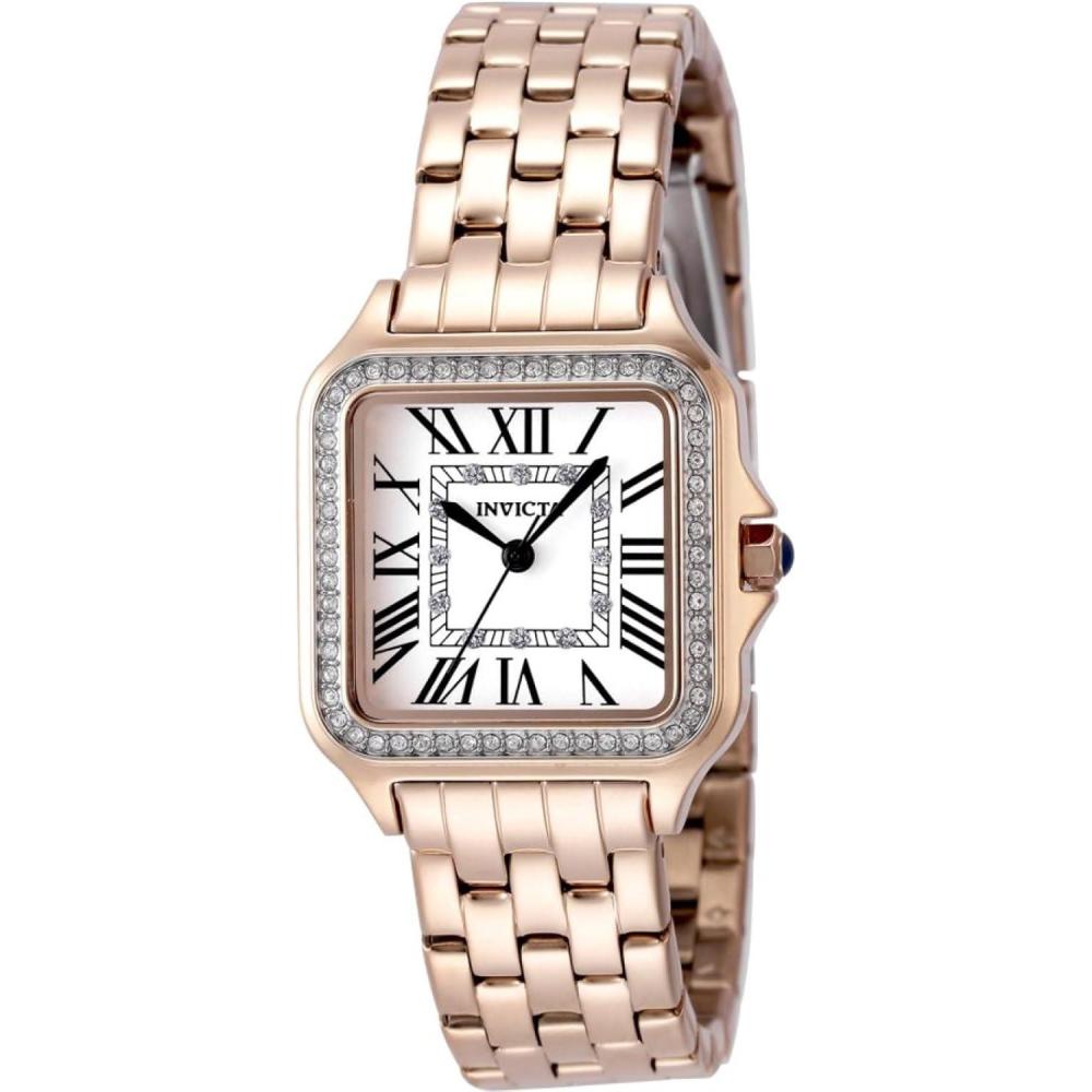 image:imageInvicta Angel Lady 28mm Stainless Steel Rose Gold Silver dial PC21J Quartz