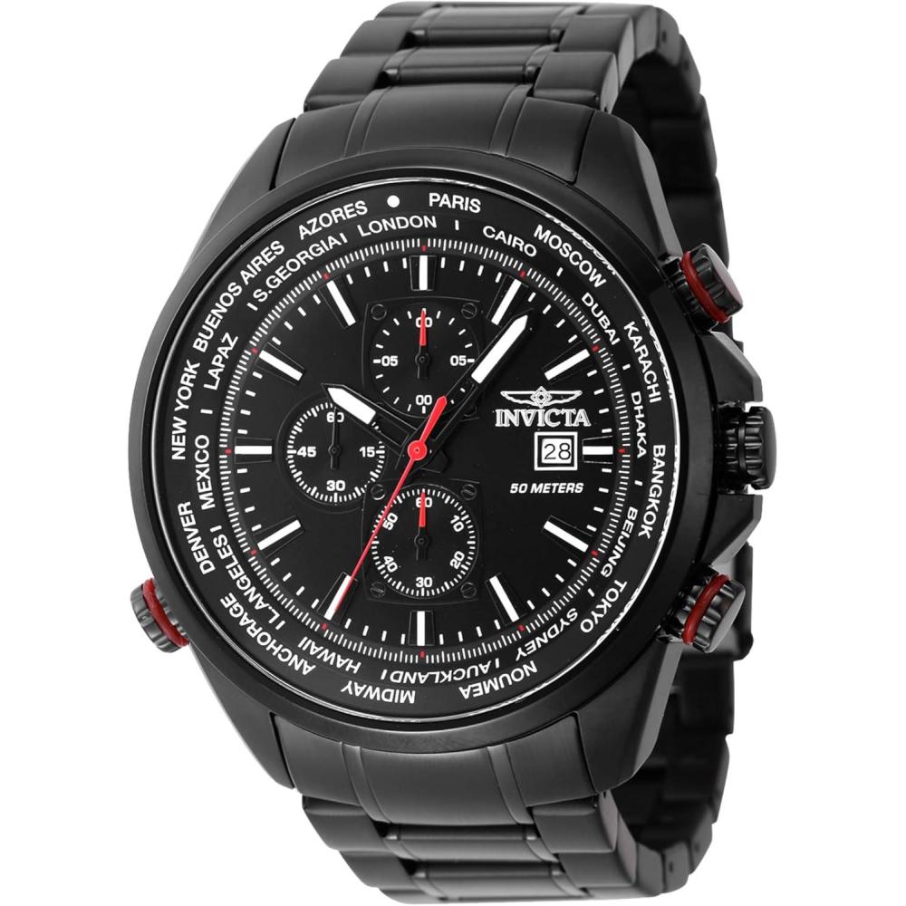 image:imageInvicta Aviator Men 50mm QuartzBlack