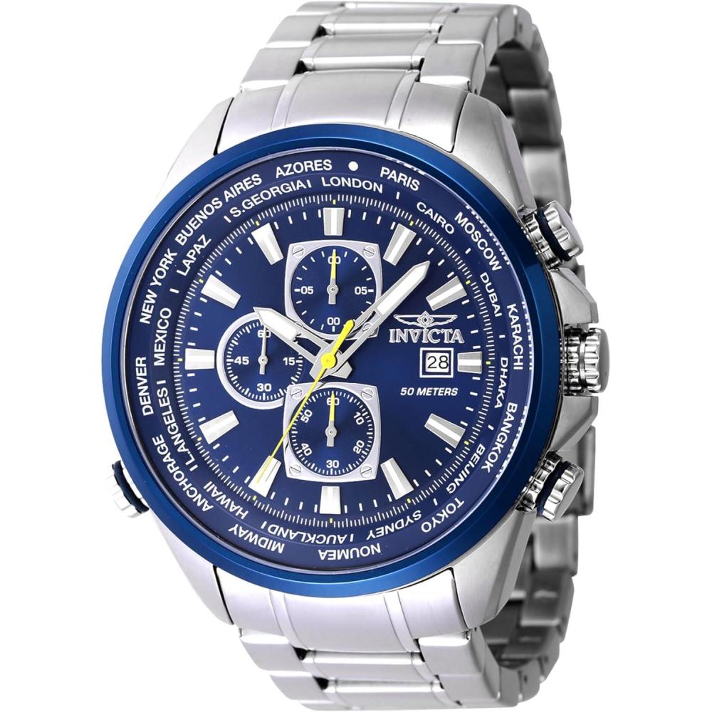 image:imageInvicta Aviator Men 50mm QuartzBlue