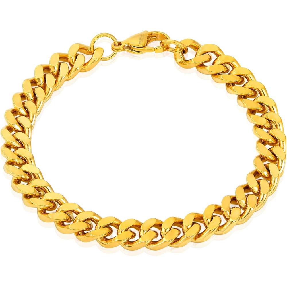 image:imageInvicta Bracelet for Men Stainless Steel Curb Link Chain Jewelry 85mm115mm 859Gold