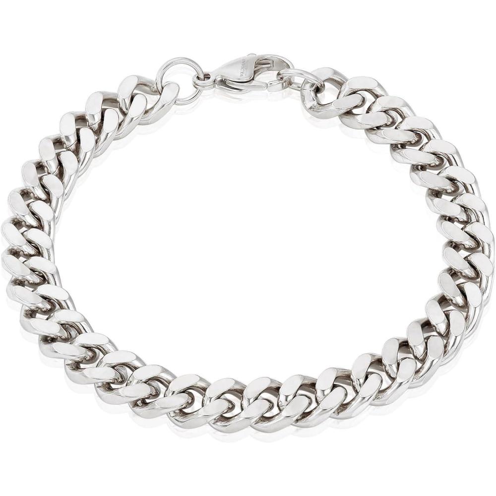 image:imageInvicta Bracelet for Men Stainless Steel Curb Link Chain Jewelry 85mm115mm 859Silver