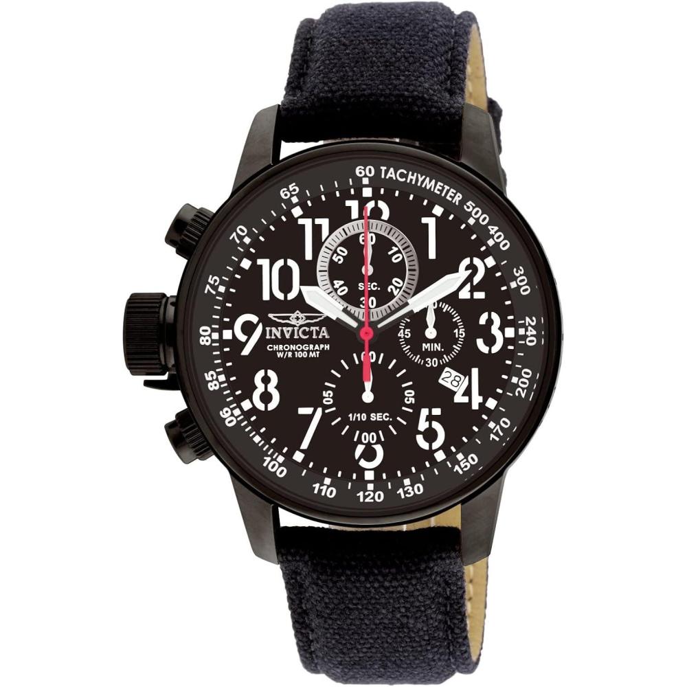 image:imageInvicta IForce Stainless Steel Mens Quartz Watch 46mmBlack