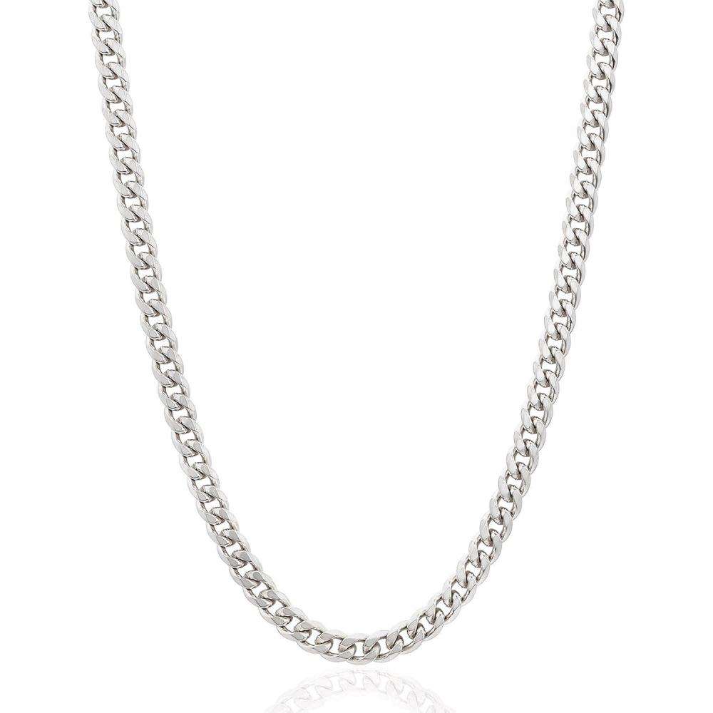 image:imageInvicta Jewelry Mens Curb Chain Stainless Steel Necklace 6mm115mm 24Silver