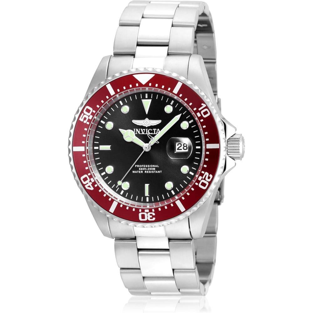 image:imageInvicta Mens 22019 Pro Diver Analog Display Quartz Silver Watch22020