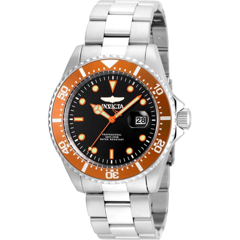 image:imageInvicta Mens 22019 Pro Diver Analog Display Quartz Silver Watch22022