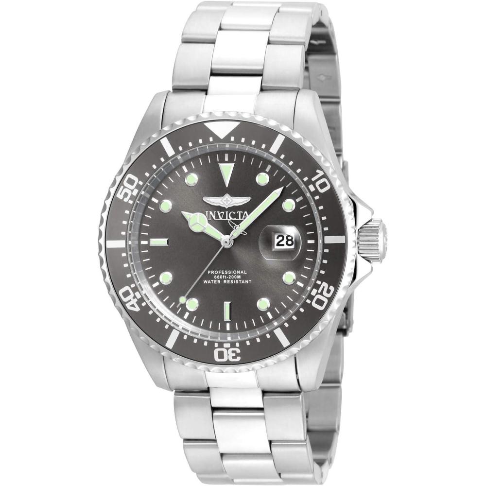 image:imageInvicta Mens 22019 Pro Diver Analog Display Quartz Silver Watch22050