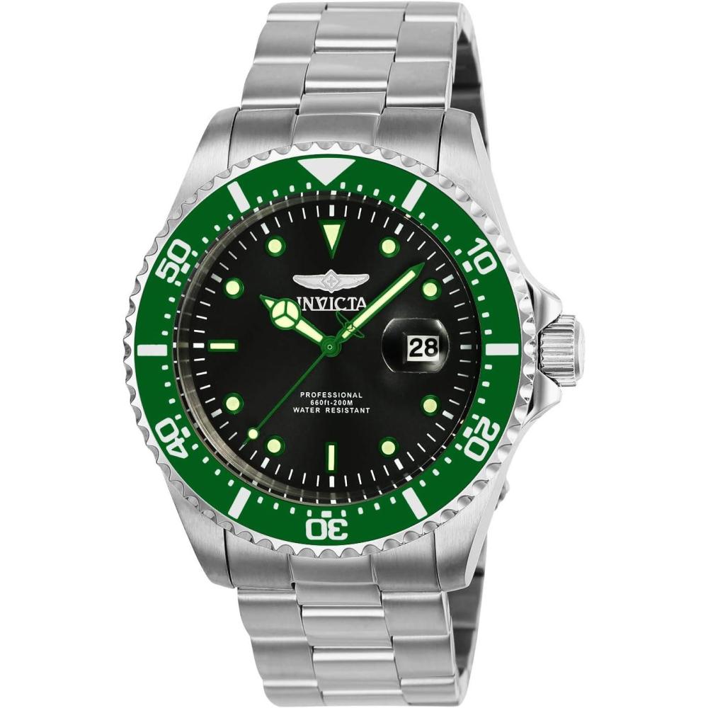 image:imageInvicta Mens 22019 Pro Diver Analog Display Quartz Silver Watch25714