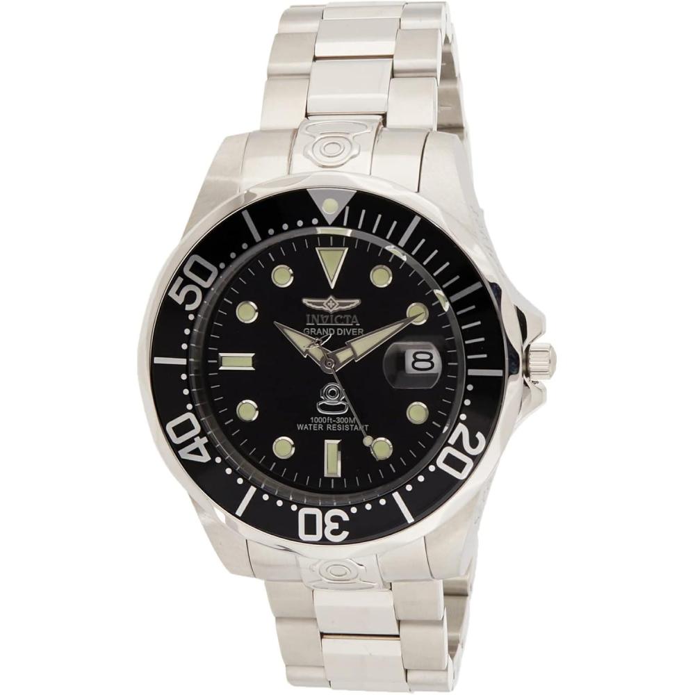image:imageInvicta Mens 3044 Stainless Steel Pro Diver Automatic WatchSilverBlack