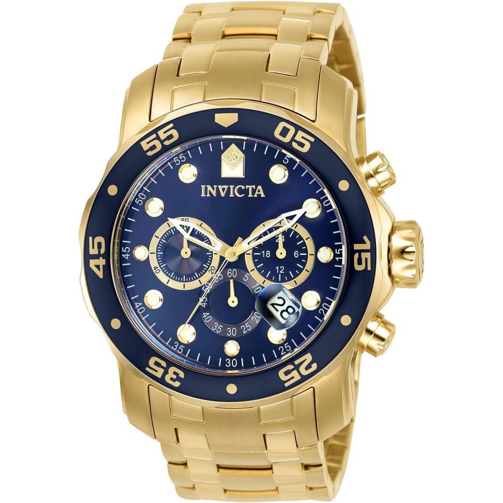 image:imageInvicta Mens Pro Diver Collection Chronograph WatchGold Blue