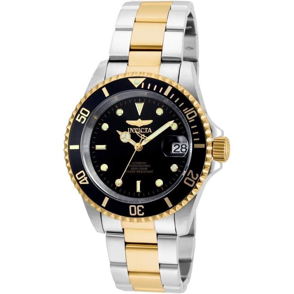 image:imageInvicta Mens Pro Diver Collection CoinEdge Automatic WatchTwo ToneBlack Model 8927OB