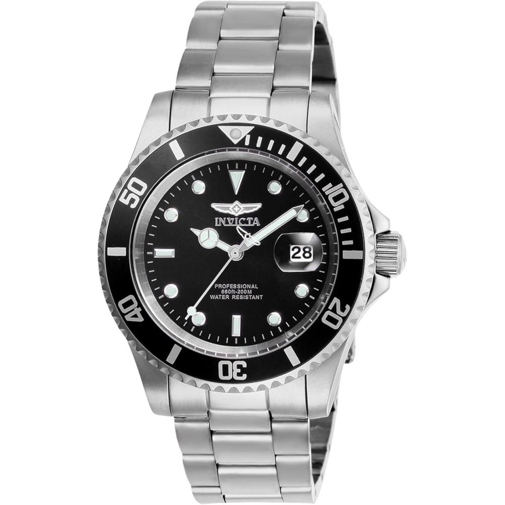 image:imageInvicta Mens Pro Diver Quartz Watch with Stainless Steel StrapBlack