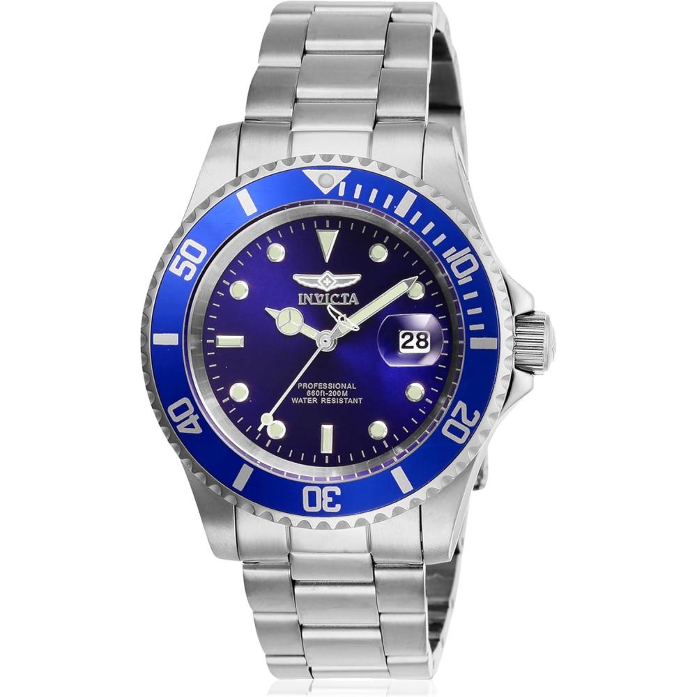 image:imageInvicta Mens Pro Diver Quartz Watch with Stainless Steel StrapBlue