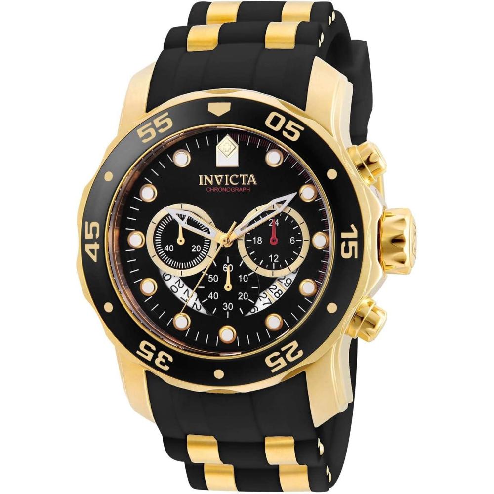 image:imageInvicta Mens Pro Diver Stainless Steel Quartz WatchBlackGold