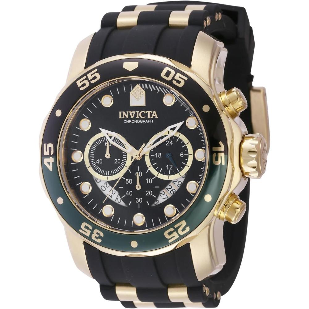 image:imageInvicta Mens Pro Diver Stainless Steel Quartz WatchGold with Black Dial