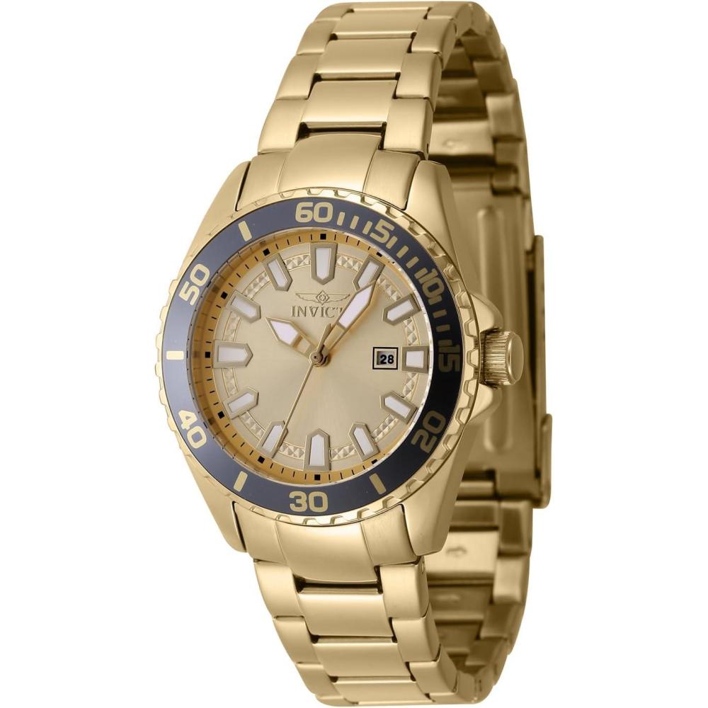 image:imageInvicta Pro Diver Lady 34mm Stainless Steel Gold Gold dial PC22A Quartz