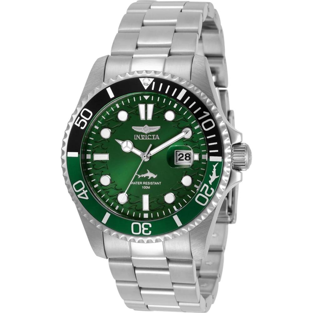 image:imageInvicta Pro Diver Men 43mm Stainless Steel Steel Green dial PC32 Quartz