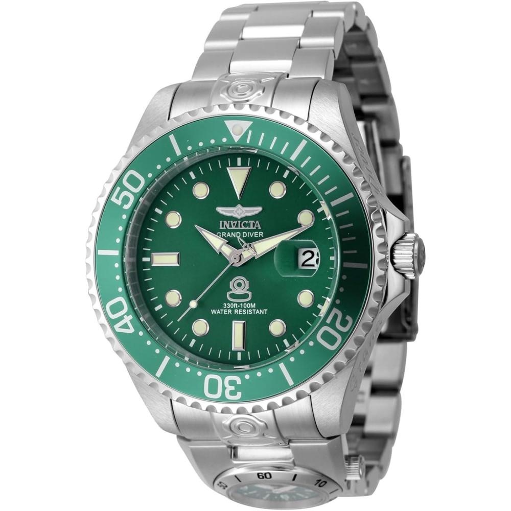 image:imageInvicta Pro Diver Men 47mm Stainless Steel Steel Green dial NH35A Automatic
