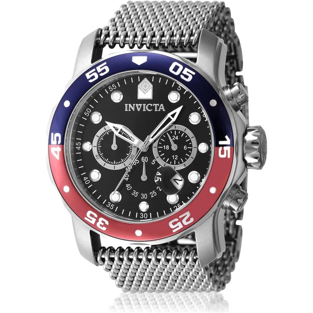 image:imageInvicta Pro Diver Mens Stainless Steel Quartz Movement Watch 48 mmSilver Red Blue