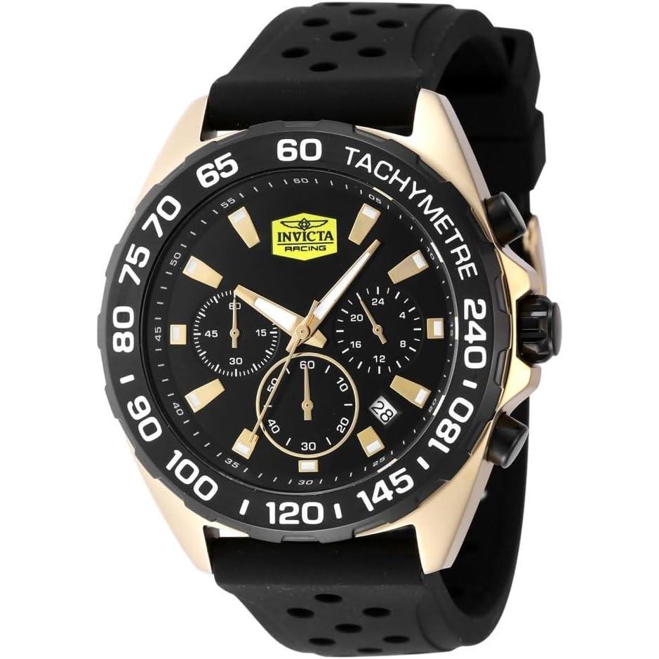 image:imageInvicta Racing Men 43mm VD53 QuartzGold Black