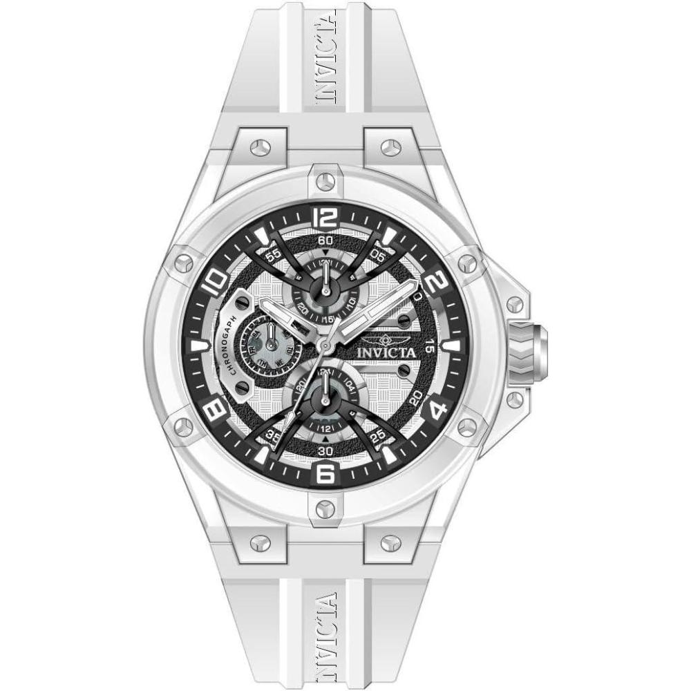 image:imageInvicta Racing Men 46mm Plastic White Silver dial VH67 Quartz