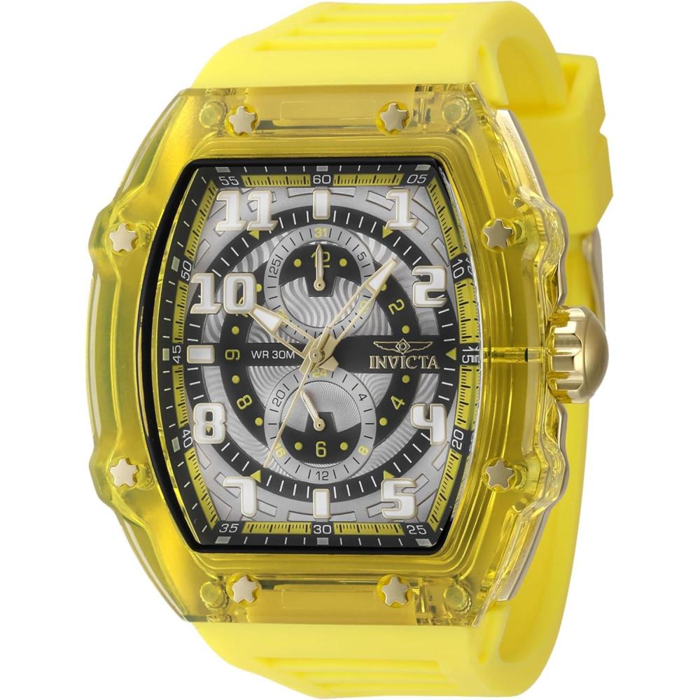 image:imageInvicta Racing Men 485mm dial VH61 QuartzGrey Yellow
