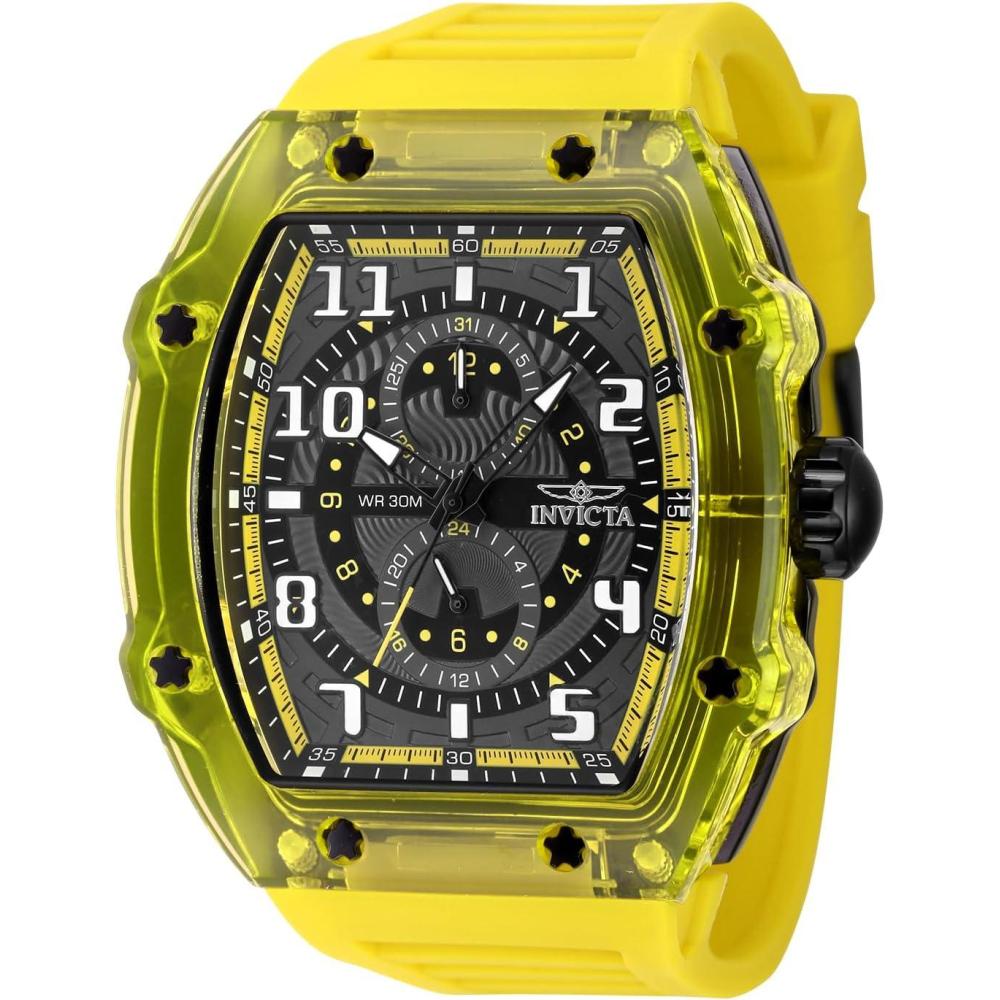 image:imageInvicta Racing Men 485mm dial VH61 QuartzYellow Dark Grey