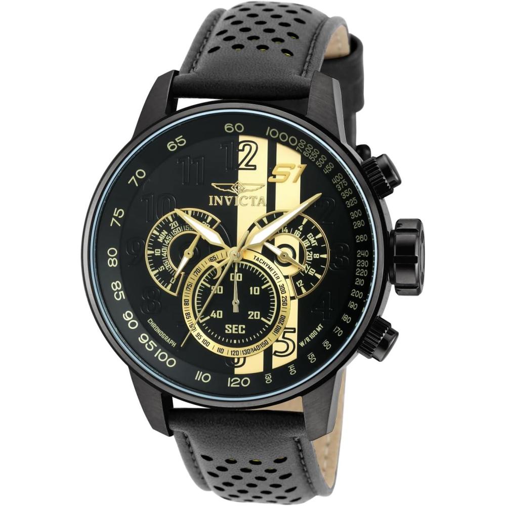 image:imageInvicta S1 Rally Stainless Steel Mens Quartz Watch 48mmGold Black