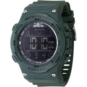 Invicta Invicta Racing Men 52mm Plastic Green Black dial Electronic Digital