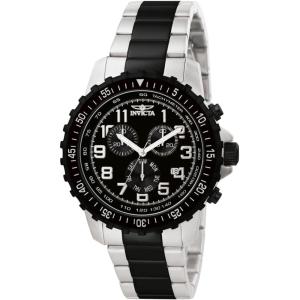 Invicta Men’s 1326 Invicta II Chronograph Black Dial Two-Tone Stainless Steel Watch(1326)