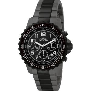 Invicta Men’s 1326 Invicta II Chronograph Black Dial Two-Tone Stainless Steel Watch(1328)