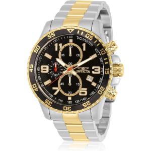 Invicta Men’s Specialty Chronograph Textured Dial Stainless Steel Watch(Two-Tone)