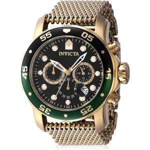 Invicta Pro Diver Men’s Stainless Steel Quartz Movement Watch – 48 mm(Gold / Green / Black)