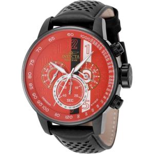 Invicta Racing 48177 Men’s Watch – Waterproof – Analogue – Quartz Movement – Stainless Steel with Red dial – 48mm