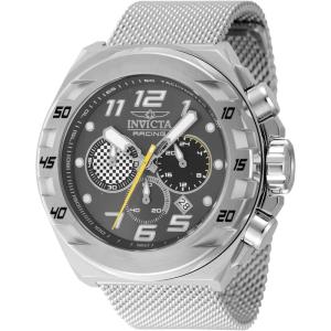 Invicta Racing Men 48.0mm Stainless Steel Steel Black+Gunmetal dial VD53 Quartz