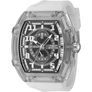 Invicta Racing Men 48.5mm Plastic White Black dial VH61 Quartz